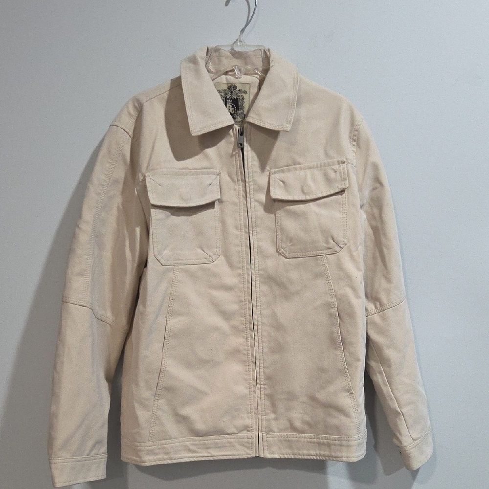 Bleu Grandeur Men's Beige  Jacket  Sz L NEW WITH TAG